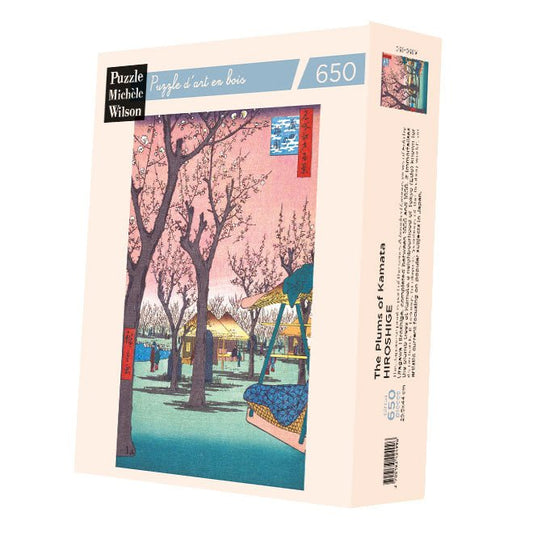 Puzzle 650 Pièces Wilson Jeux - Puzzle en Bois Découpé à la Main - Les Pruniers De KamataWilson Jeux