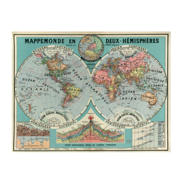 Puzzle 1500 pièces - Mappemonde – La Puzzlerie