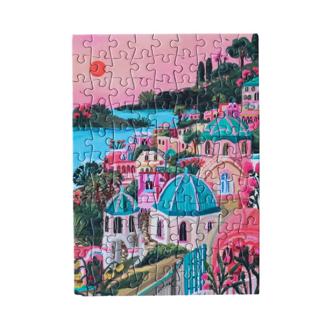 Mini puzzle 100 pièces - Santorini SunPiecely